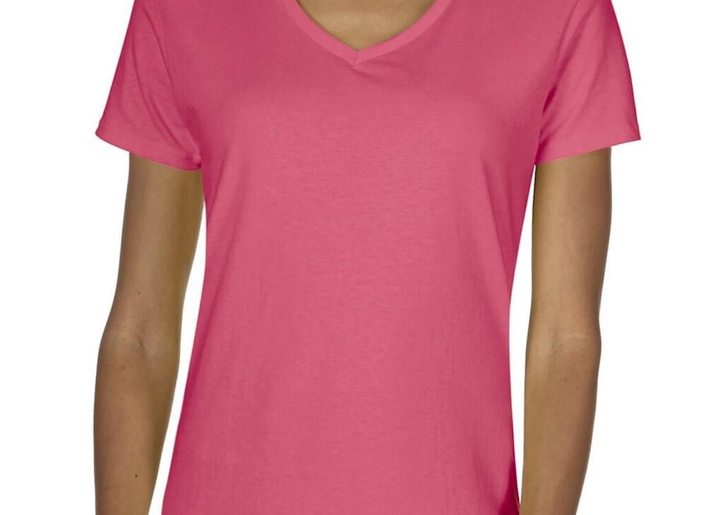 Gildan - różowa koszulka damska