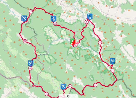 ultramaraton magurski mapa
