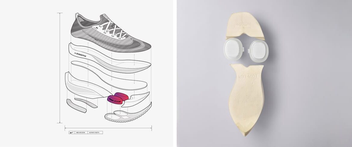 konstrukcja nike air zoom alphafly next schemat