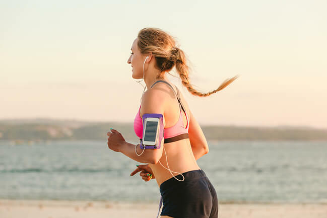 Easier running with a phone - armband