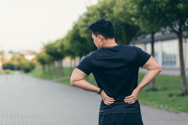 Back pain during running 
